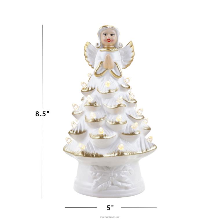 Mr. Christmas Decoration 8.5 Nostalgic Ceramic Angel Tree 0J026170