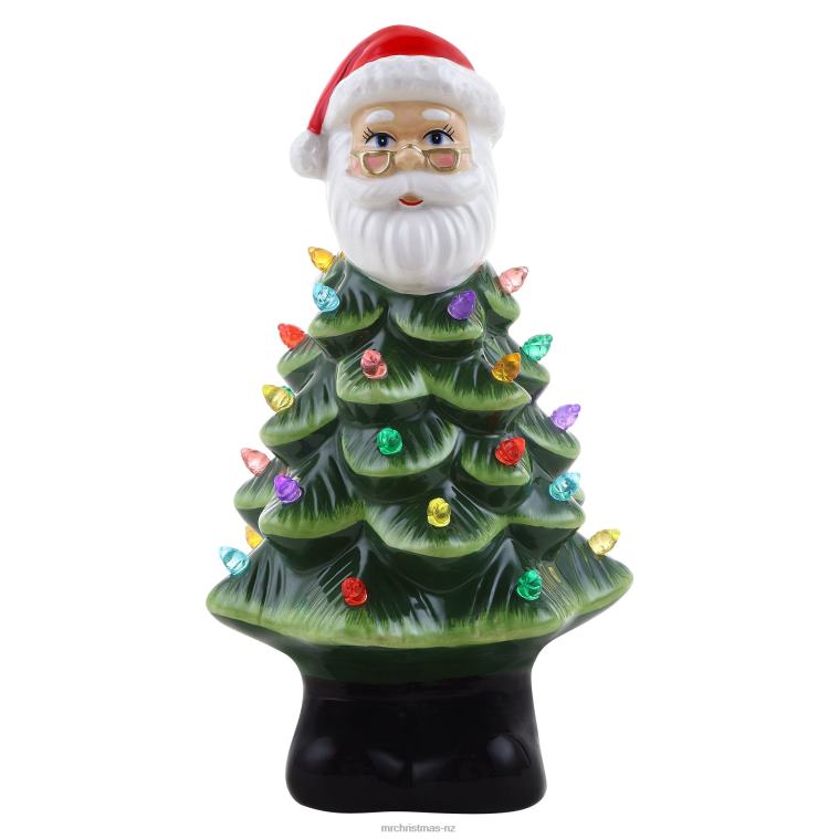 Mr. Christmas Decoration 8.5 Nostalgic Ceramic Santa Tree 0J026241