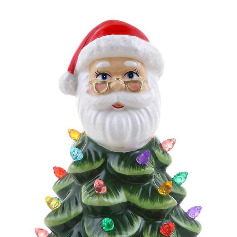Mr. Christmas Decoration 8.5 Nostalgic Ceramic Santa Tree 0J026241