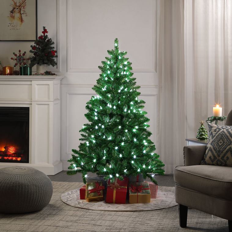 Mr. Christmas Decoration 5' Green LED 55-Function Tree with Alexa 0J02622