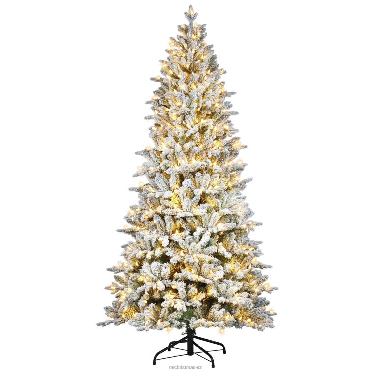 Mr. Christmas Decoration 6.5' Flocked LED 55-Function Tree with Alexa 0J02623