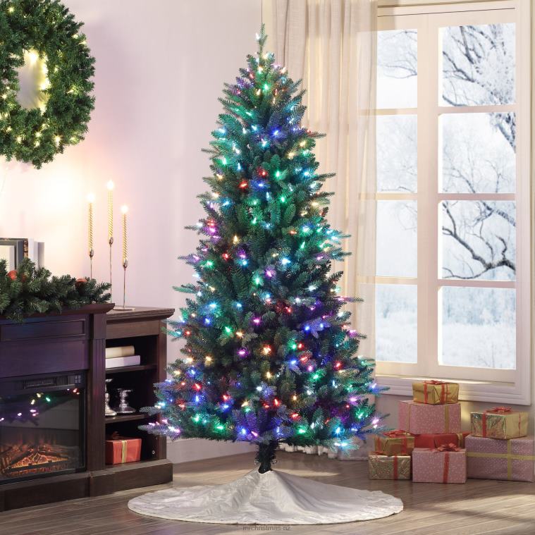 Mr. Christmas Decoration 6.5' Green LED 40-Function Tree with Alexa 0J02619
