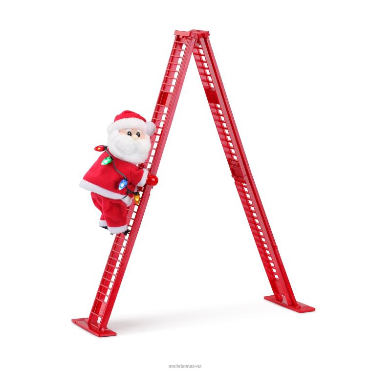 Mr. Christmas Decoration 17 Animated Tabletop Climbing White Santa 0J02645