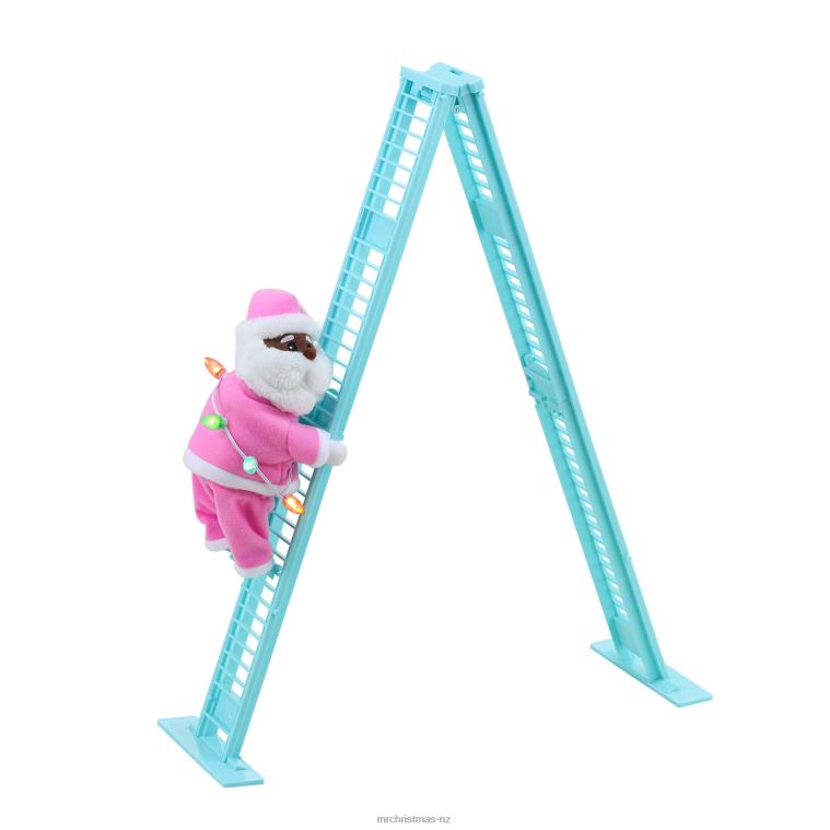 Mr. Christmas Decoration 17 Animated Tabletop Pastel Climbing Black Santa 0J02643