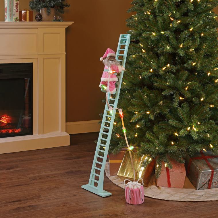 Mr. Christmas Decoration 43 Animated Pastel Super Climbing Black Santa 0J02642