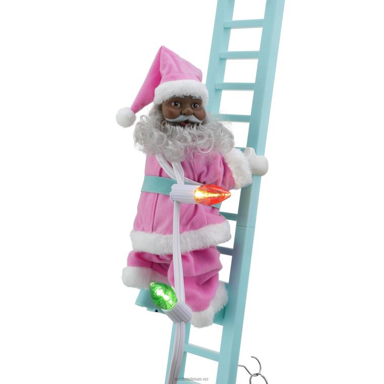 Mr. Christmas Decoration 43 Animated Pastel Super Climbing Black Santa 0J02642
