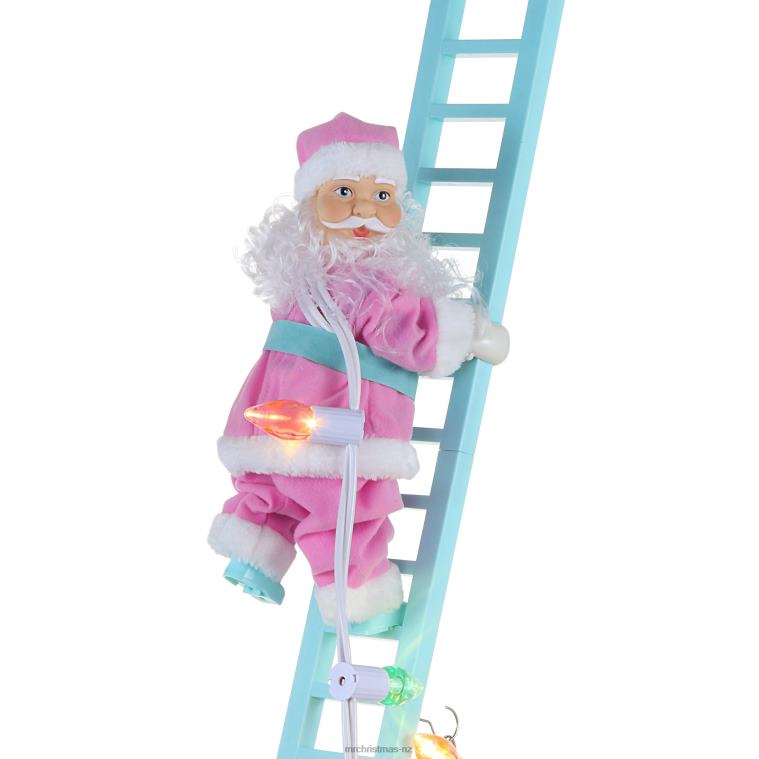 Mr. Christmas Decoration 43 Animated Pastel Super Climbing White Santa 0J02641