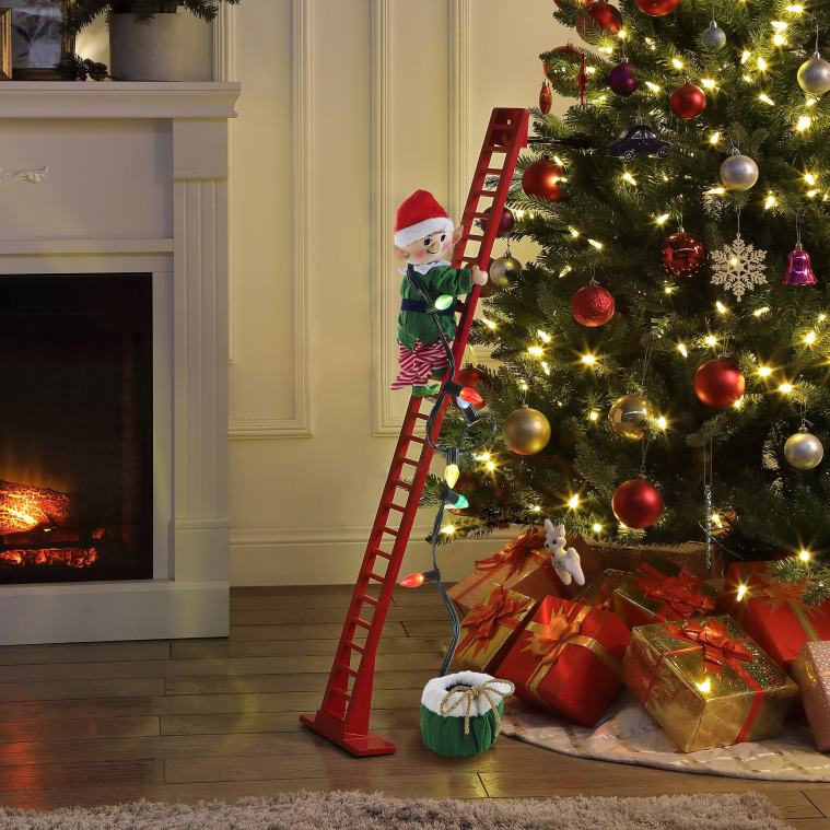 Mr. Christmas Decoration 43 Animated Super Climbing White Elf 0J02638