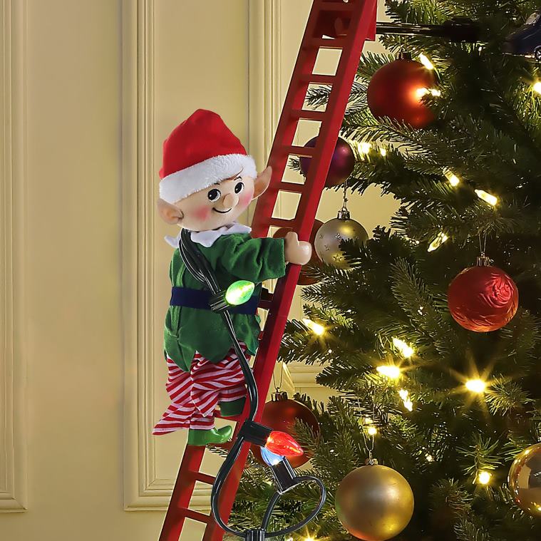 Mr. Christmas Decoration 43 Animated Super Climbing White Elf 0J02638