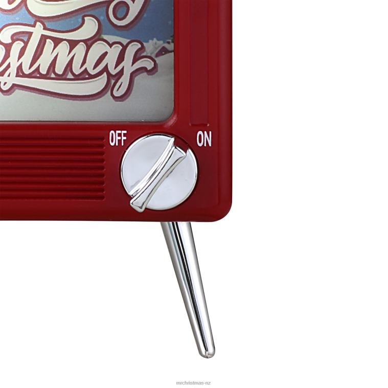 Mr. Christmas Decoration 3.75 Musical LED TV Ornament-Red 0J026148