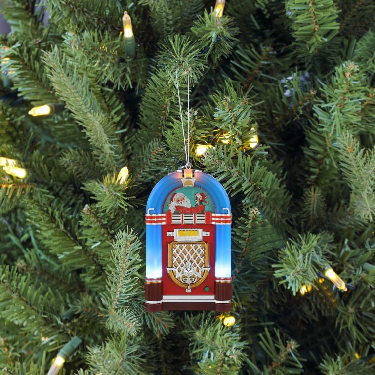 Mr. Christmas Decoration 4.9 Retro Jukebox Ornament-Blue 0J026138
