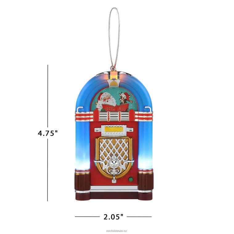 Mr. Christmas Decoration 4.9 Retro Jukebox Ornament-Blue 0J026138