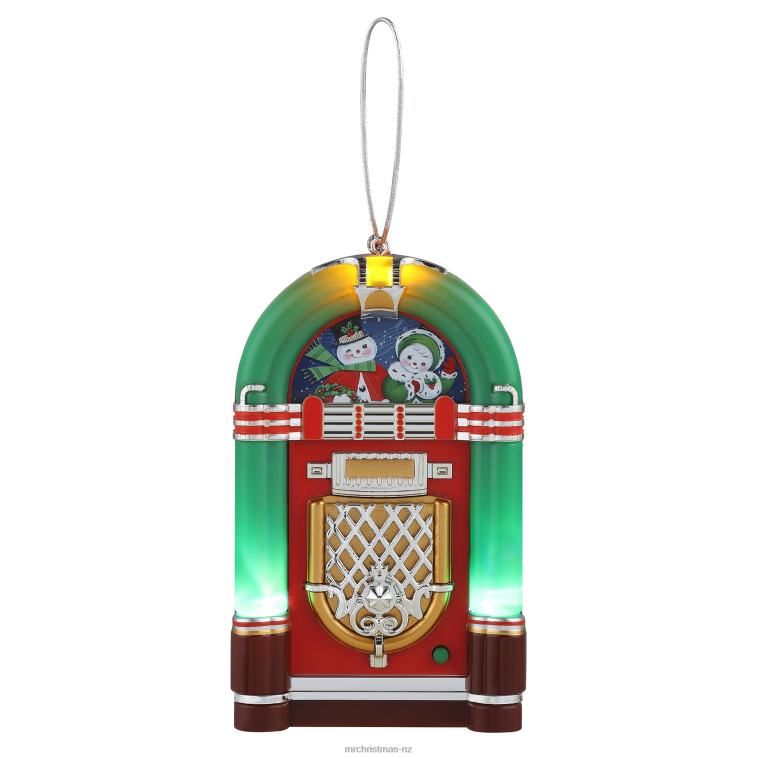 Mr. Christmas Decoration 4.9 Retro Jukebox Ornament-Green 0J026136