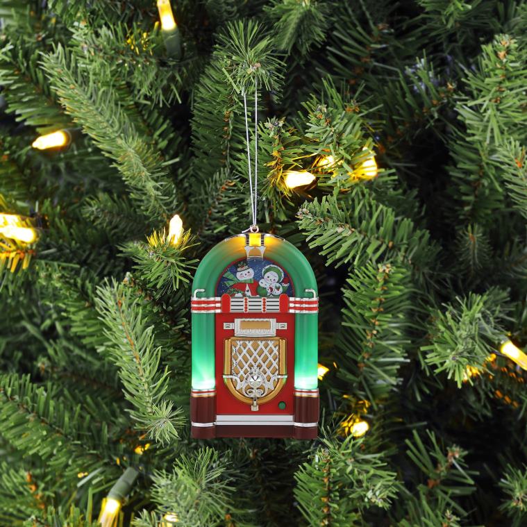 Mr. Christmas Decoration 4.9 Retro Jukebox Ornament-Green 0J026136