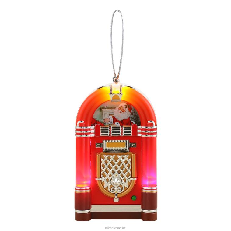Mr. Christmas Decoration 4.9 Retro Jukebox Ornament-Red 0J026137