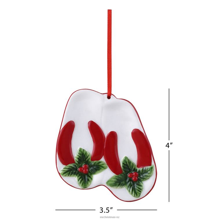 Mr. Christmas Decoration 4 Set of 5 Ceramic Tropical Ornaments 0J026150
