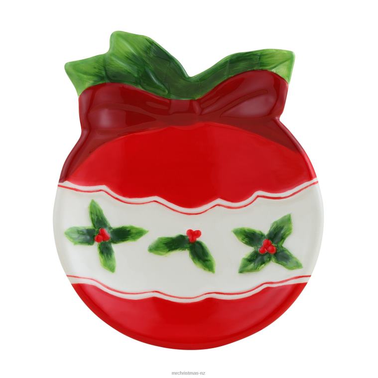 Mr. Christmas Decoration 6 Ceramic Trinket Tray Set-Ornament and Tree 0J02697