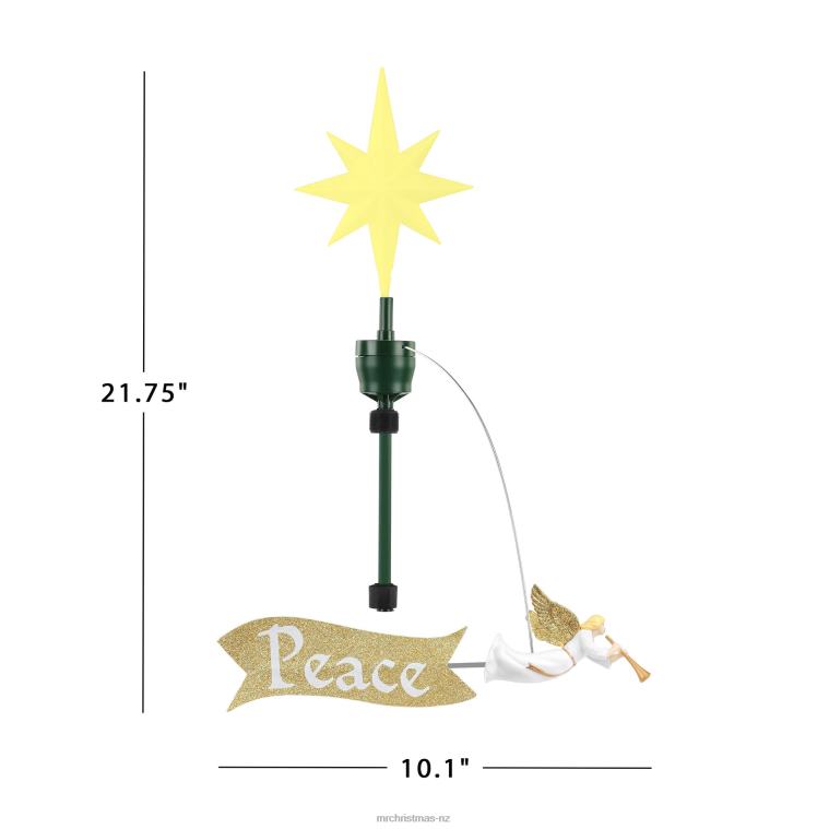 Mr. Christmas Decoration Animated Angel Tree Topper with Banner 0J026265